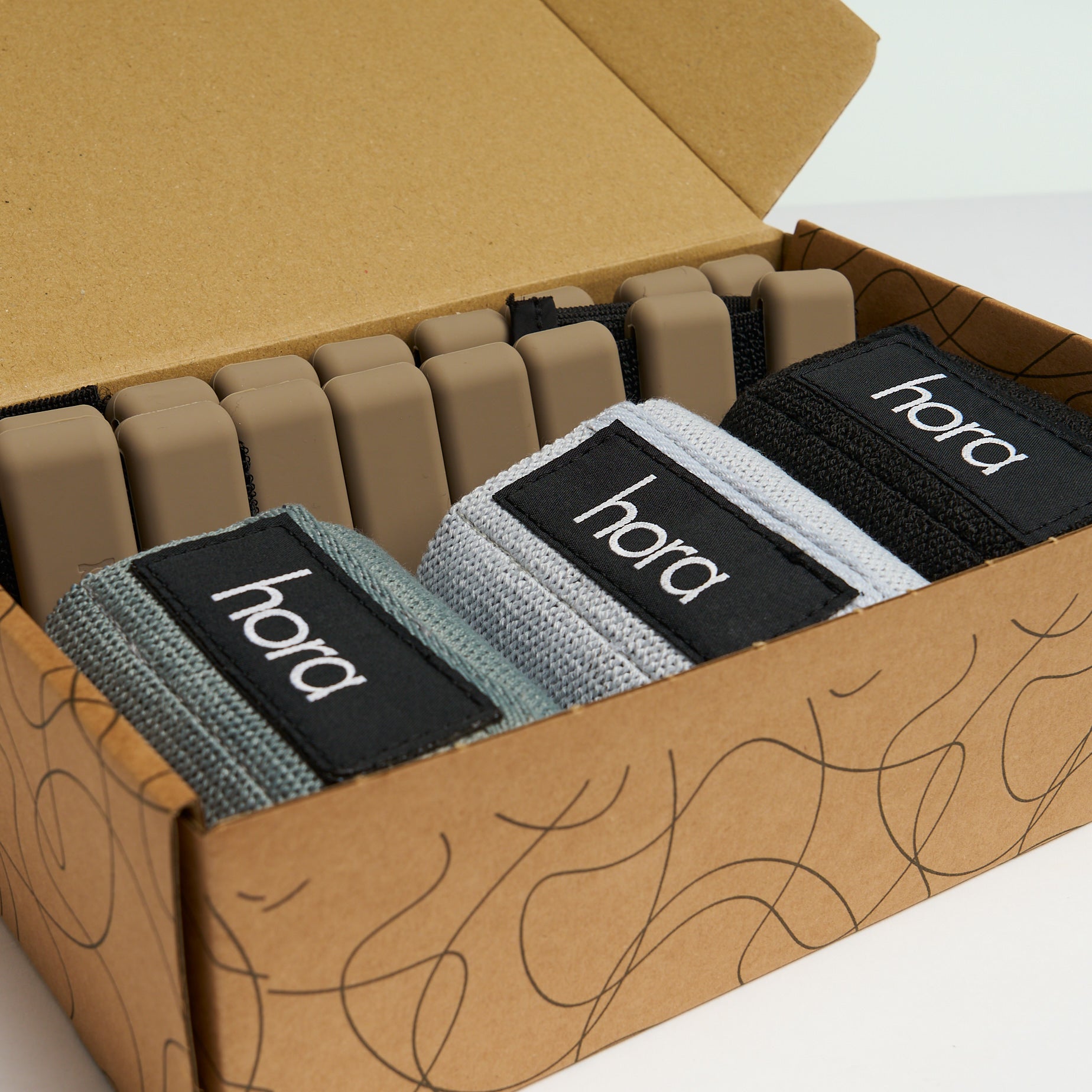 Kit Bandes de résistance et bracelets lestés marron
