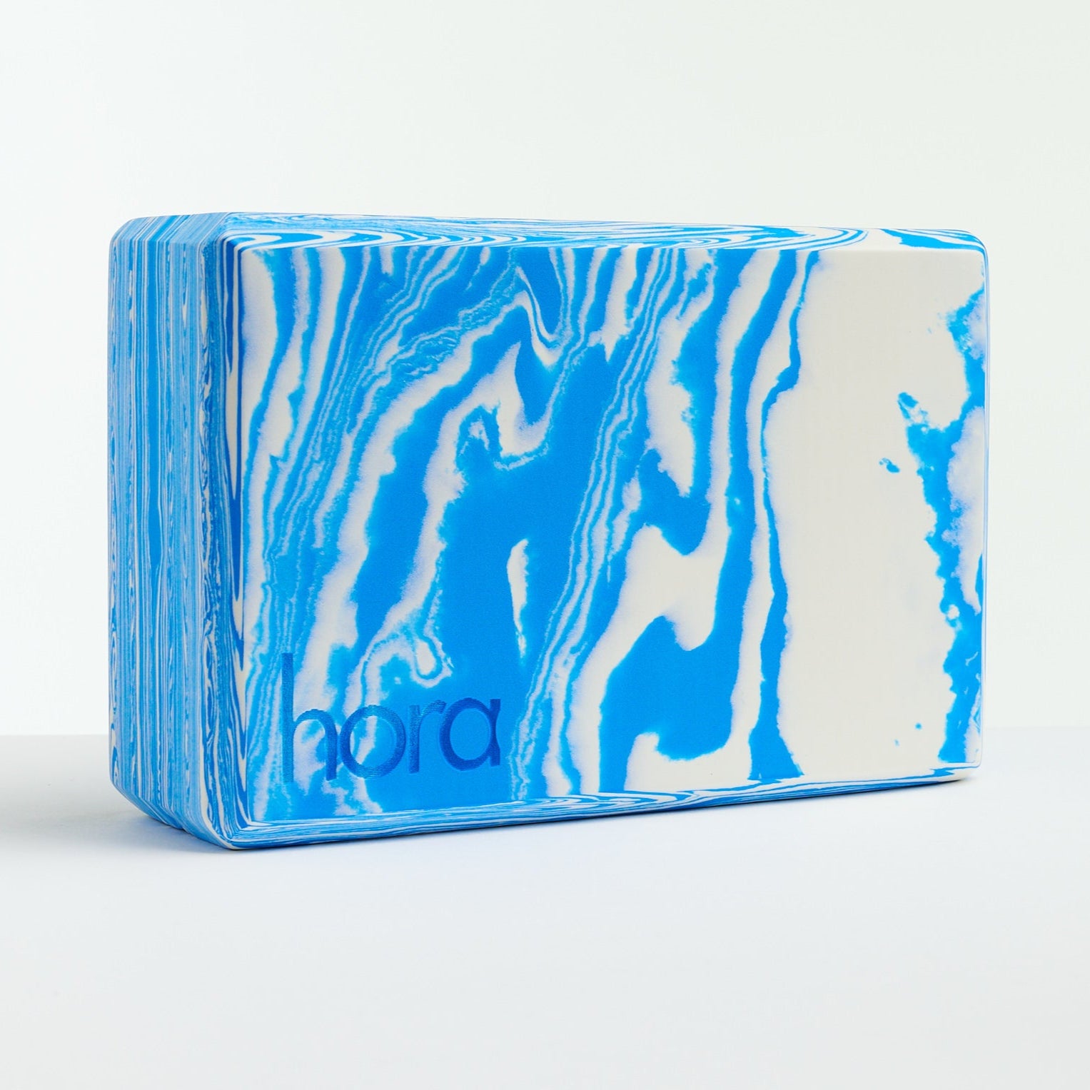 block de yoga bleu