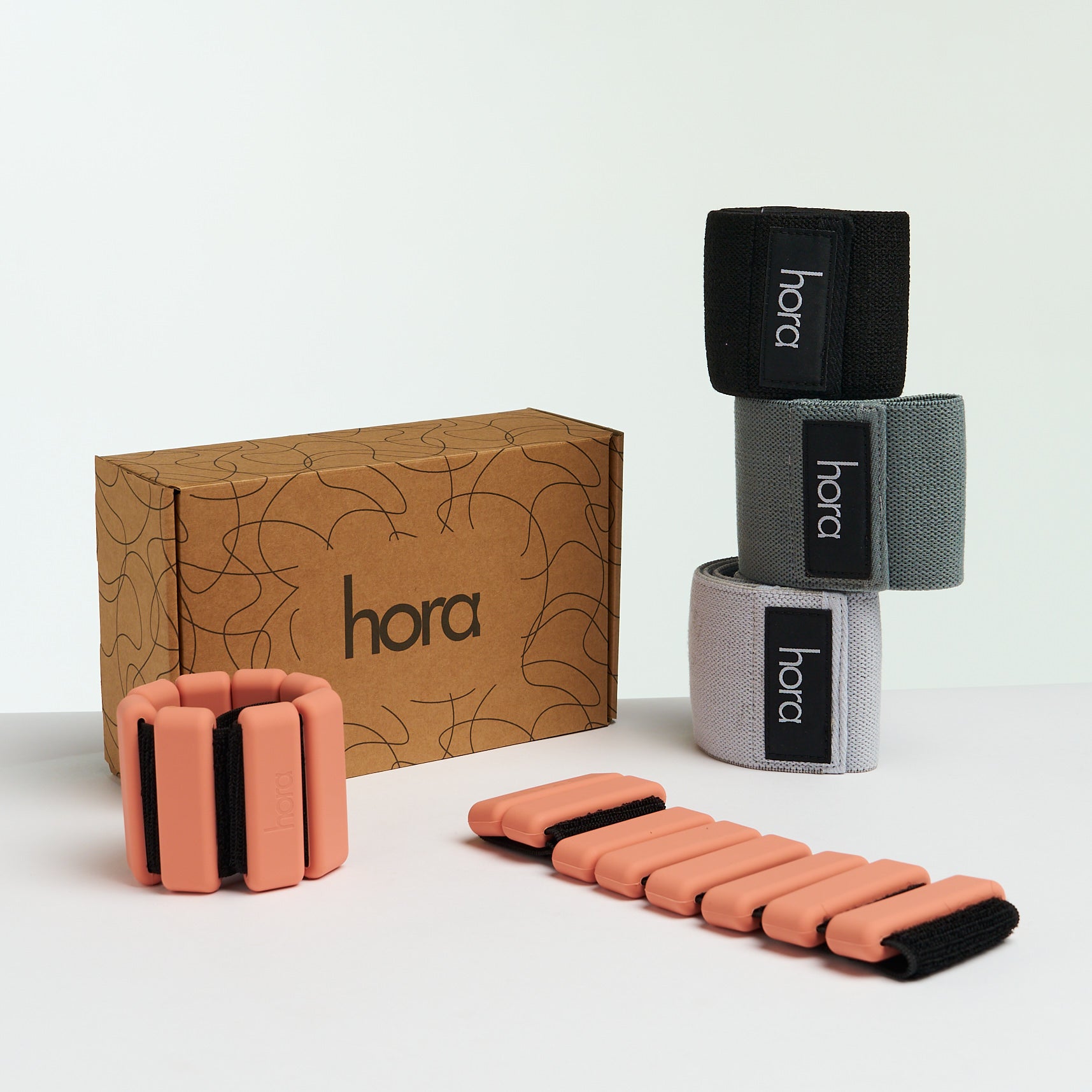 Kit Bandes de résistance et bracelets lestés orange