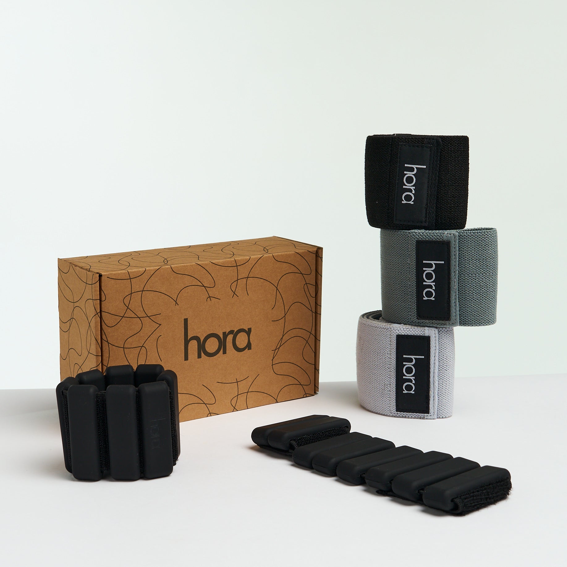 Kit Bandes de résistance et bracelets lestés noir